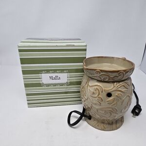 SCENTSY MALTA FULL SIZE WARMER WITH BOX RETIRED ISLAND COLLECTION WATER PITCHER